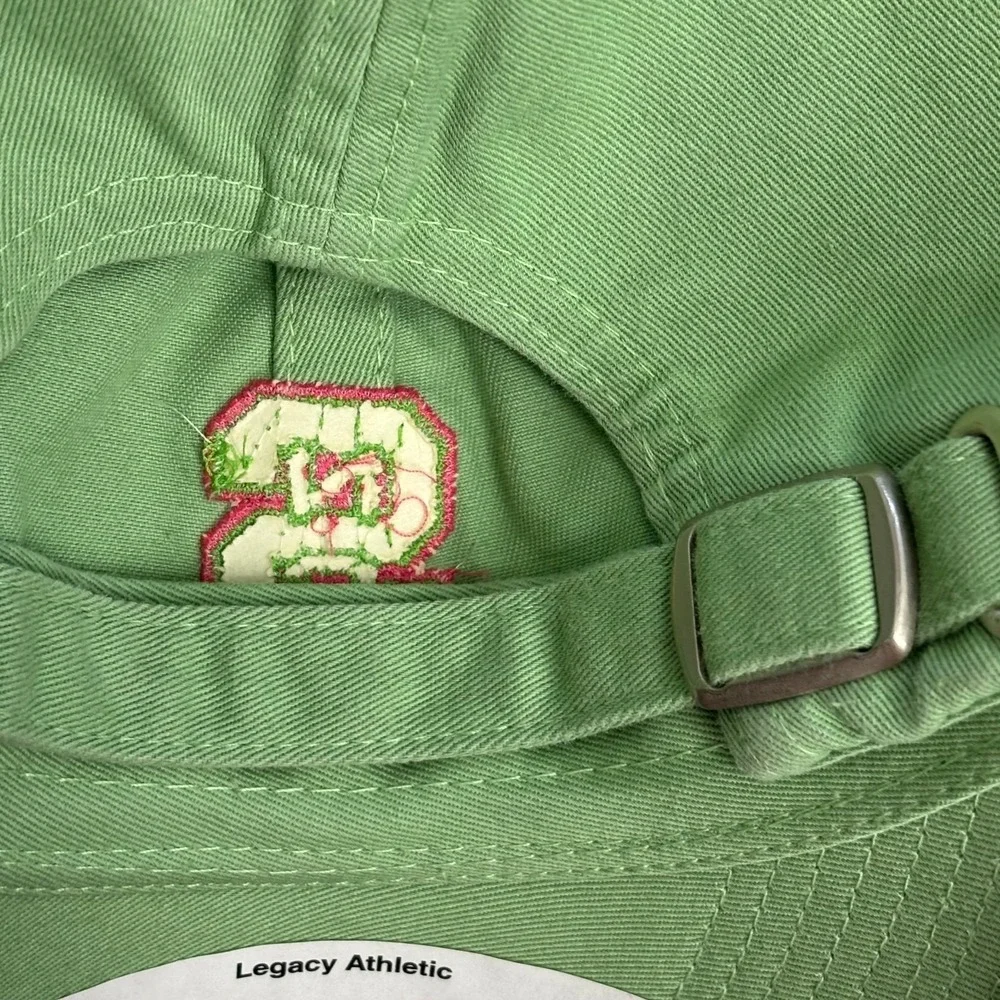 North Carolina State Wolfpack Legacy Athletic NCAA Hat Cap Womens Lime Green NWT